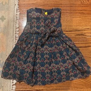 Roller Rabbit Navy and Pink Patterned Kids Dress
